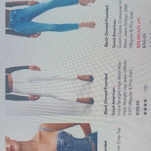 Good American high straight leg jeans